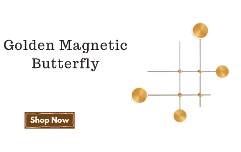 Golden Magnetic Butterfly